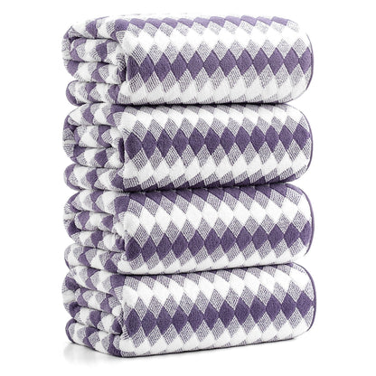 4 Pack Bath Towels Extra Large 35"X 70"Highly Absorbent Quick Dry Bath Towels Oversized Microfiber Bath Sheets Soft Luxurious Towels for Bathroom Kitchen Spa Hotel Gym (Dark Gray)