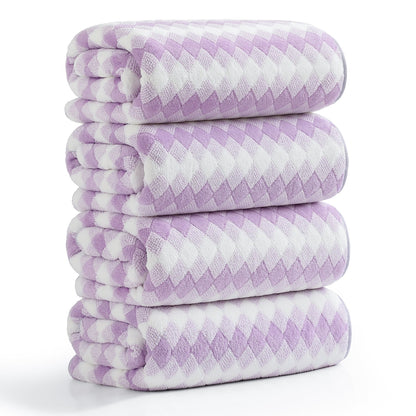 4 Pack Bath Towels Extra Large 35"X 70"Highly Absorbent Quick Dry Bath Towels Oversized Microfiber Bath Sheets Soft Luxurious Towels for Bathroom Kitchen Spa Hotel Gym (Dark Gray)