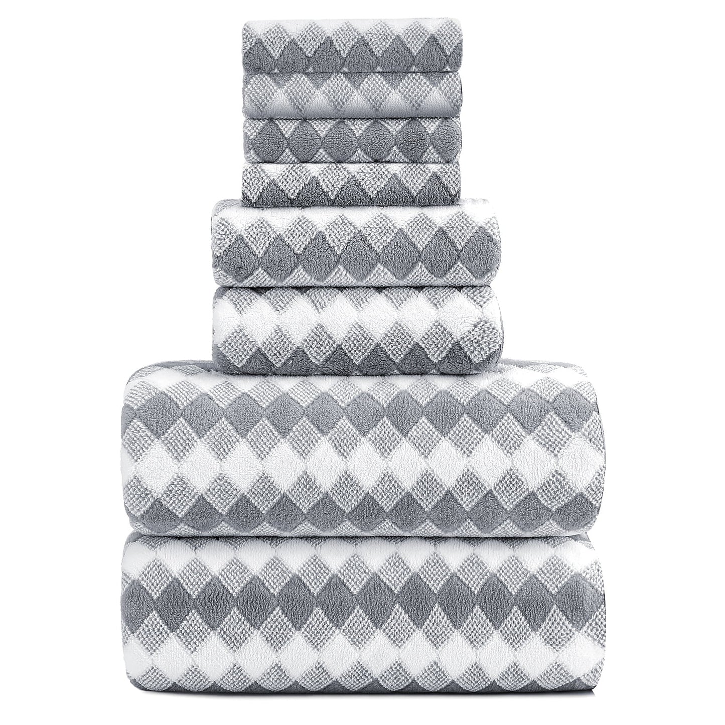 4 Pack Bath Towels Extra Large 35"X 70"Highly Absorbent Quick Dry Bath Towels Oversized Microfiber Bath Sheets Soft Luxurious Towels for Bathroom Kitchen Spa Hotel Gym (Dark Gray)