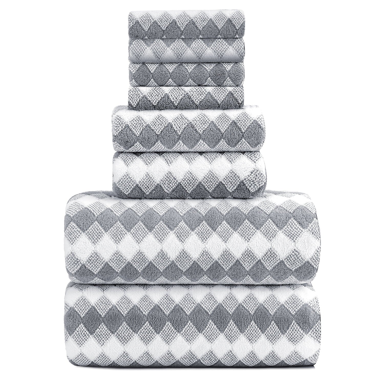 4 Pack Bath Towels Extra Large 35"X 70"Highly Absorbent Quick Dry Bath Towels Oversized Microfiber Bath Sheets Soft Luxurious Towels for Bathroom Kitchen Spa Hotel Gym (Dark Gray)