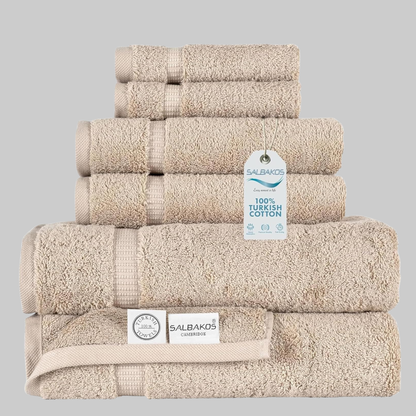 100% Turkish Cotton Towel Set Oversized | Ultra Soft & Absorbent Spa-Quality Towel | Taupe