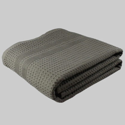 Waffle Bath Sheet 40" x 80" | Oversized, Lightweight, Quick Dry & Absorbent Towel | Stone