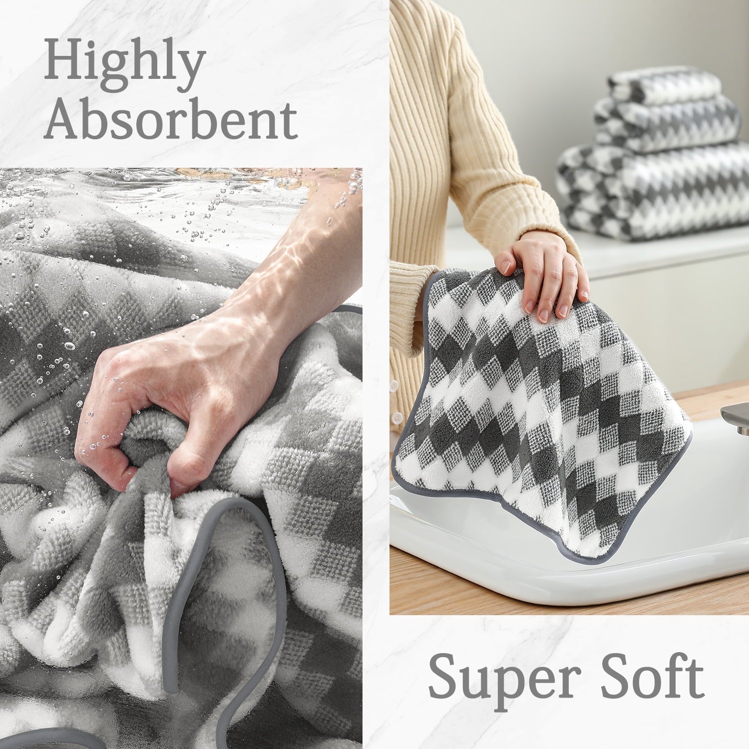 4 Pack Bath Towels Extra Large 35"X 70"Highly Absorbent Quick Dry Bath Towels Oversized Microfiber Bath Sheets Soft Luxurious Towels for Bathroom Kitchen Spa Hotel Gym (Dark Gray)