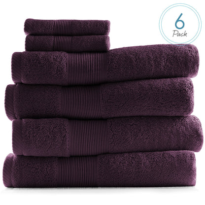 Bath Towel Collection, 100% Cotton Luxury Soft 10 Pc Set – Black