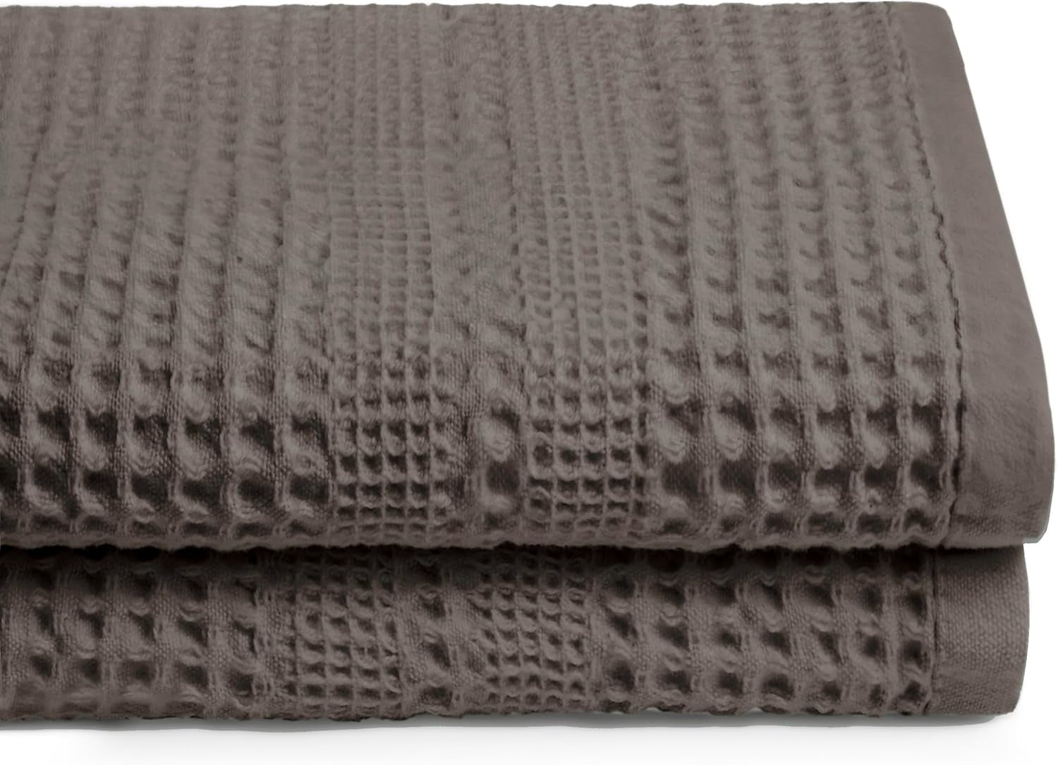Waffle Bath Sheet Large Bath Towels Quick Dry Thin Body Towels, 40X80 Oversized Bath Towels for Adults, Classic Style (Stone)