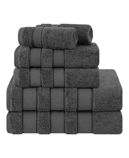 Salem Premium 100% Turkish Cotton 6 Piece Bath Towel Set