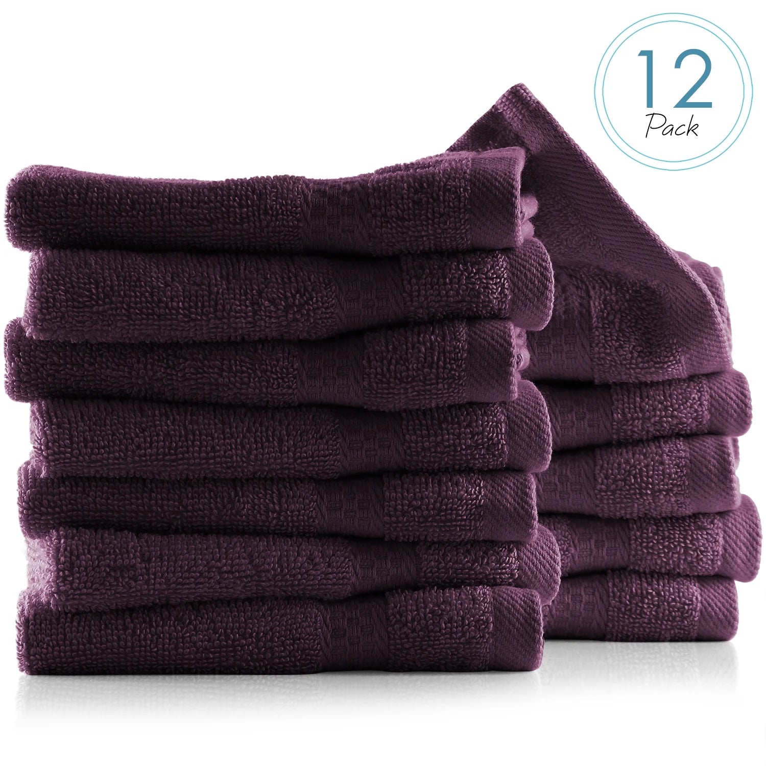 Bath Towel Collection, 100% Cotton Luxury Soft 10 Pc Set – Black