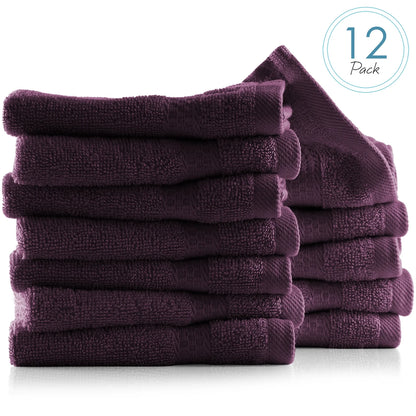 Bath Towel Collection, 100% Cotton Luxury Soft 10 Pc Set – Black