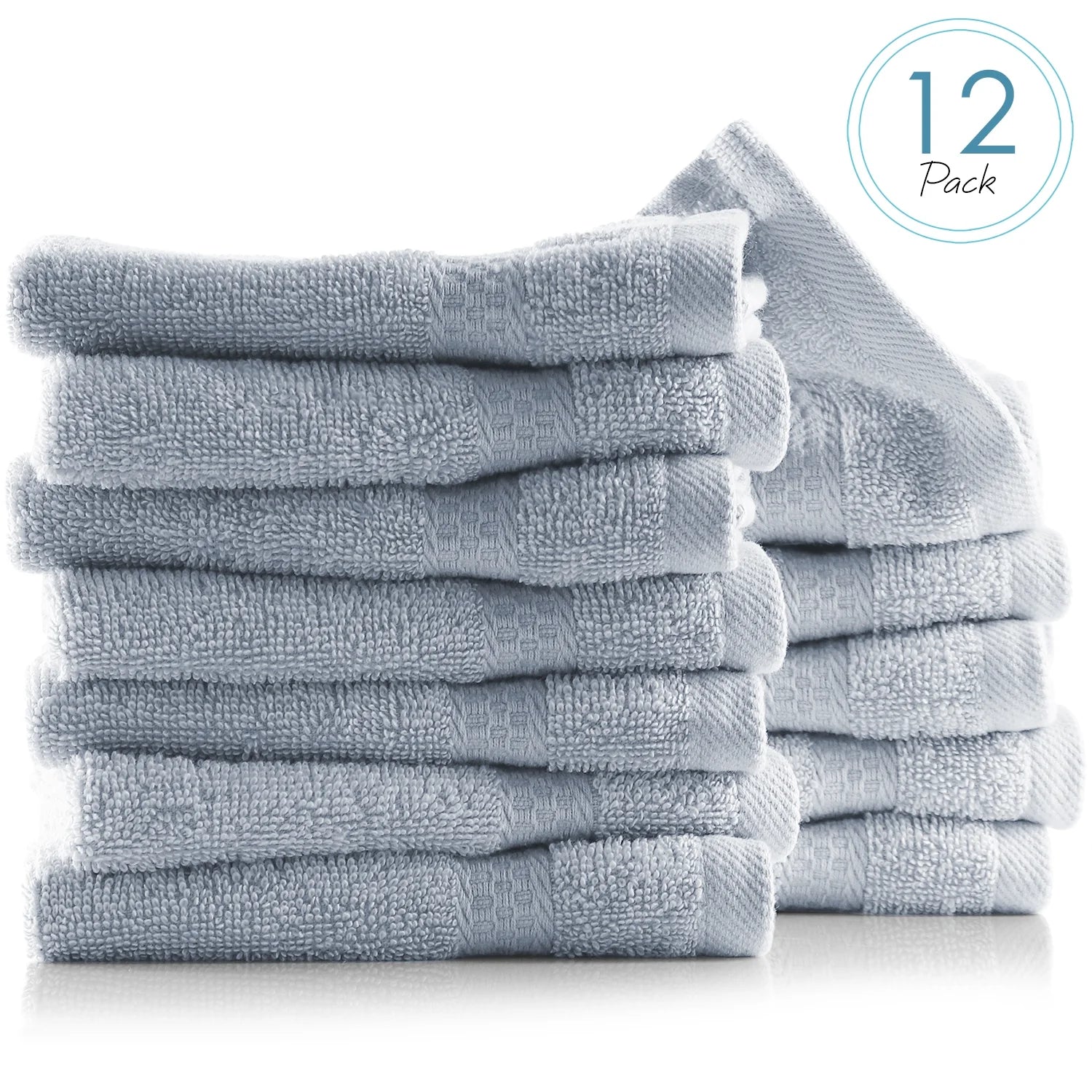 Bath Towel Collection, 100% Cotton Luxury Soft 10 Pc Set – Black